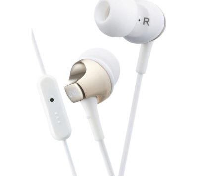 JVC HA-FR325-N-E Headphones - White & Gold